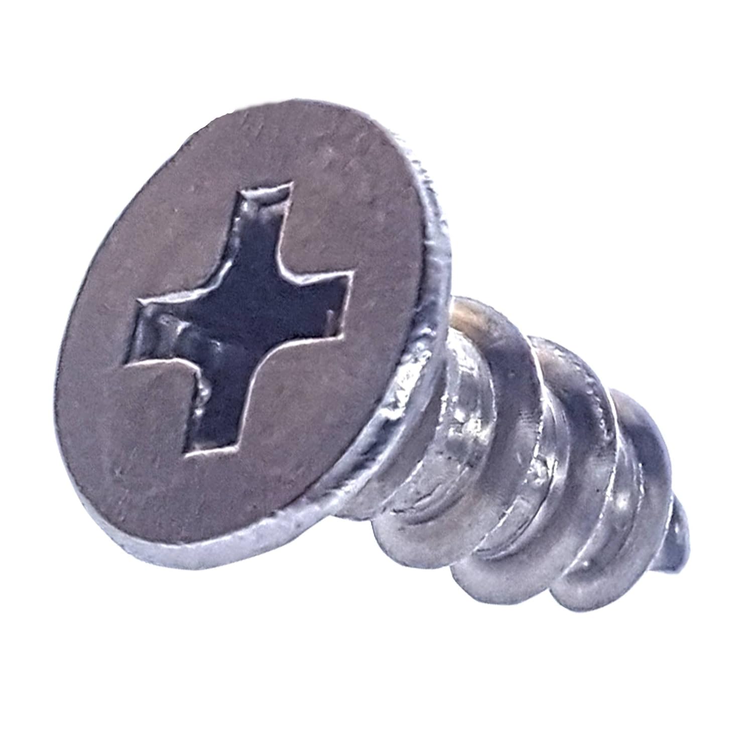 10 x 3/8" Flat Head Undercut Sheet Metal Screws, Phillips Drive