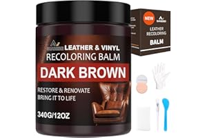 SHABEIBEI Leather Scratch Repair Balm-Leather Color Restorer for Couches Leather Scratch Remover for Carseat Boots Leather Couch Scratch Repair Couches (Dark Brown)