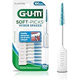 GUM Soft-Picks Wider Spaces Dental Picks, 100 Count