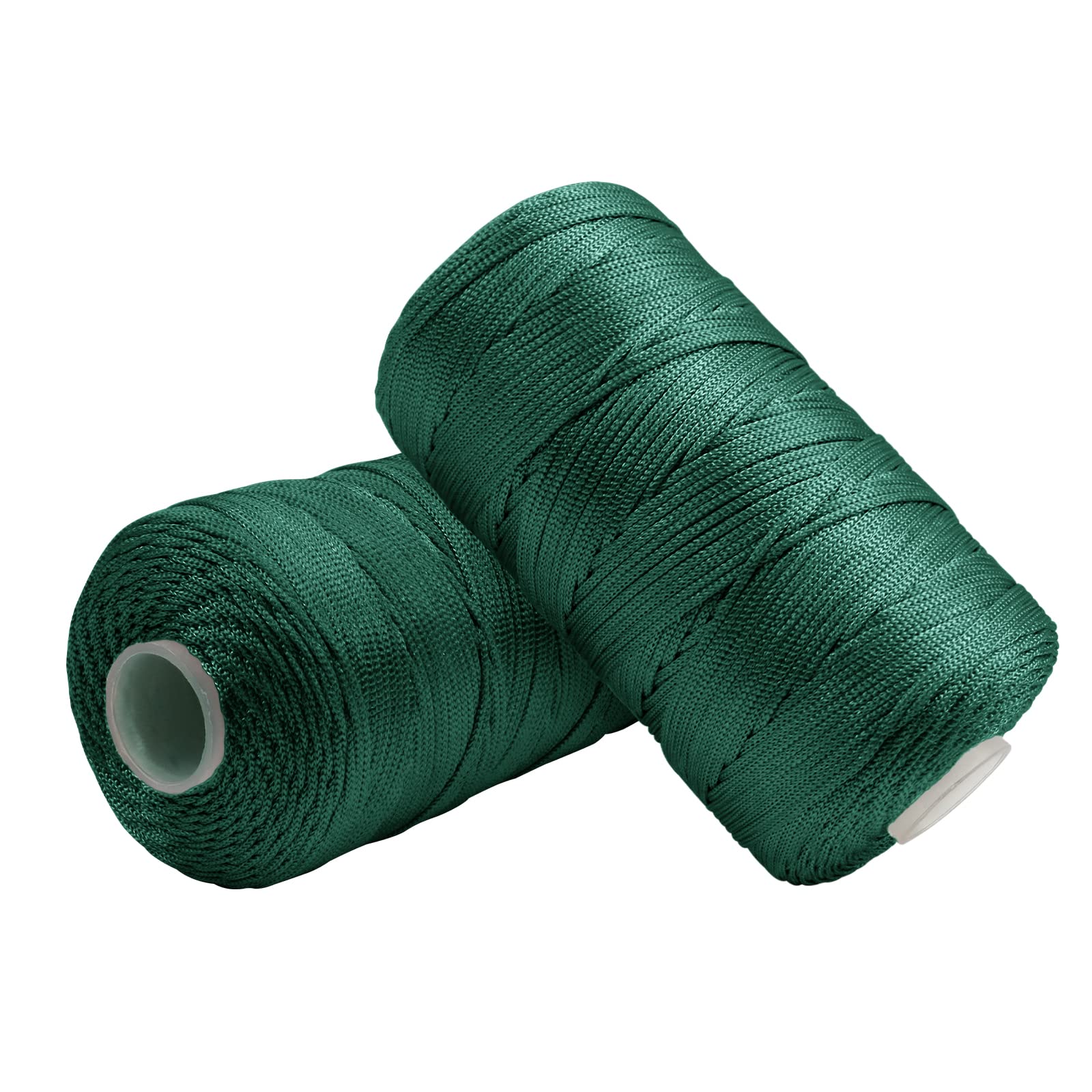 Uiopa Macrame Cord 1.5mm x 400m, Nylon Macrame Yarn for Crochet and Knitting, Grass Green Crochet Yarn for Wall Hangings, Dream Catchers, Jewelry Making, DIY Craft Project