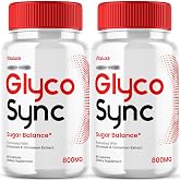 (2 Pack) Glyco Sync Balance Capsules, GlycoSync Glycogen Support Supplement Pills, Glucosyn Joint Restore Formula Glicosync Maximum Strength Advanced Syn Zync Premium Pressure Reviews (120 Capsules)