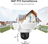 aosu Floodlight Security Camera Outdoor 3K UHD 360 PTZ 2.4GHz WiFi view 8