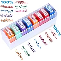Swity Home Self-Inking Teacher Stamp Set Mess-Free Motivation Teacher Grading Stamp Set Teachers Review Homework Feedback Sta