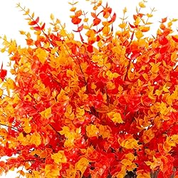 Artificial Fall Flowers Faux Mums for Outdoor
