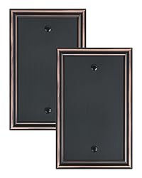TREEWELL 2-Pack Single Blank Wall Plates, Durable
