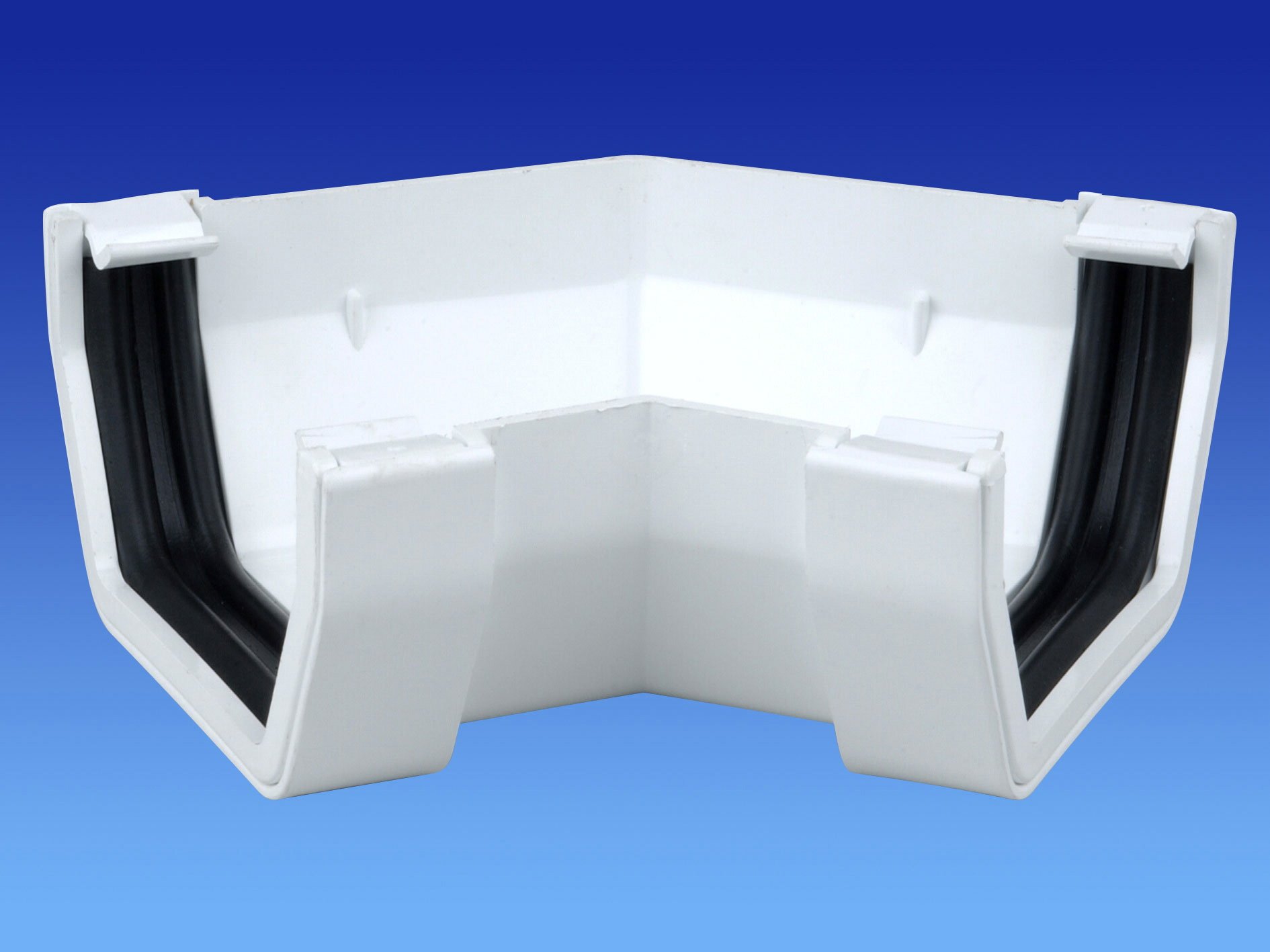 Wavin OSMA Squareline 100mm White Guttering Range (135 Degree Angle)