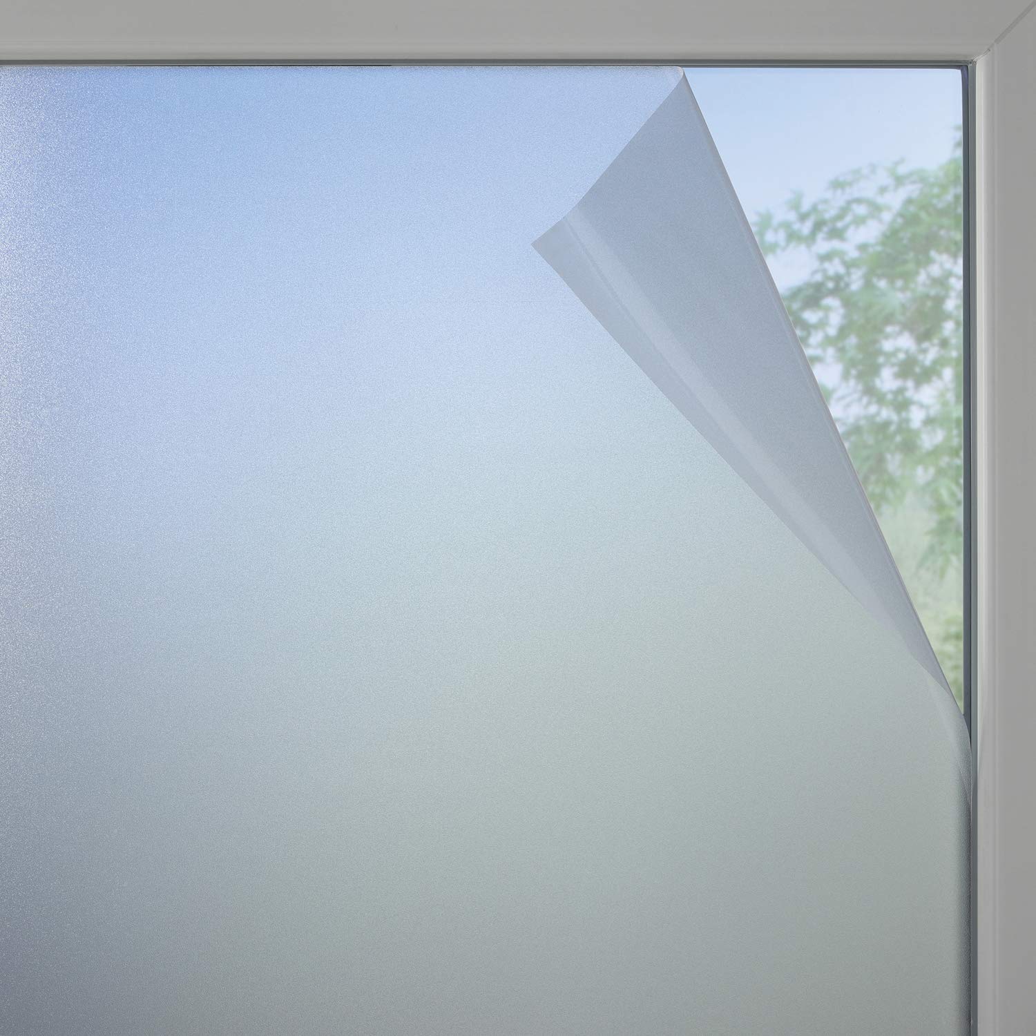 Gardinia Window Film Frosted Glass Look Matt White 90 x 200 cm PVC