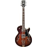 IYV-IJZ-300A TSB Jazz Solid hollow-Body Electric Guitar, Tobacco Sunburst