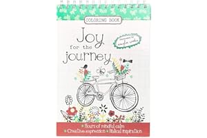 Joy for the Journey Wirebound Coloring Book - Hours of mindful calm, Creative Expression, Biblical Inspiration
