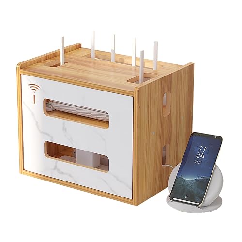 Decorative Box To Hide Router Catekro WiFi Router Storage Box, WiFi Cabinet to Hide Router and Modem ...
