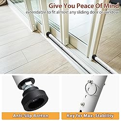 Sliding Door Security Bar 18"-51", Adjustable