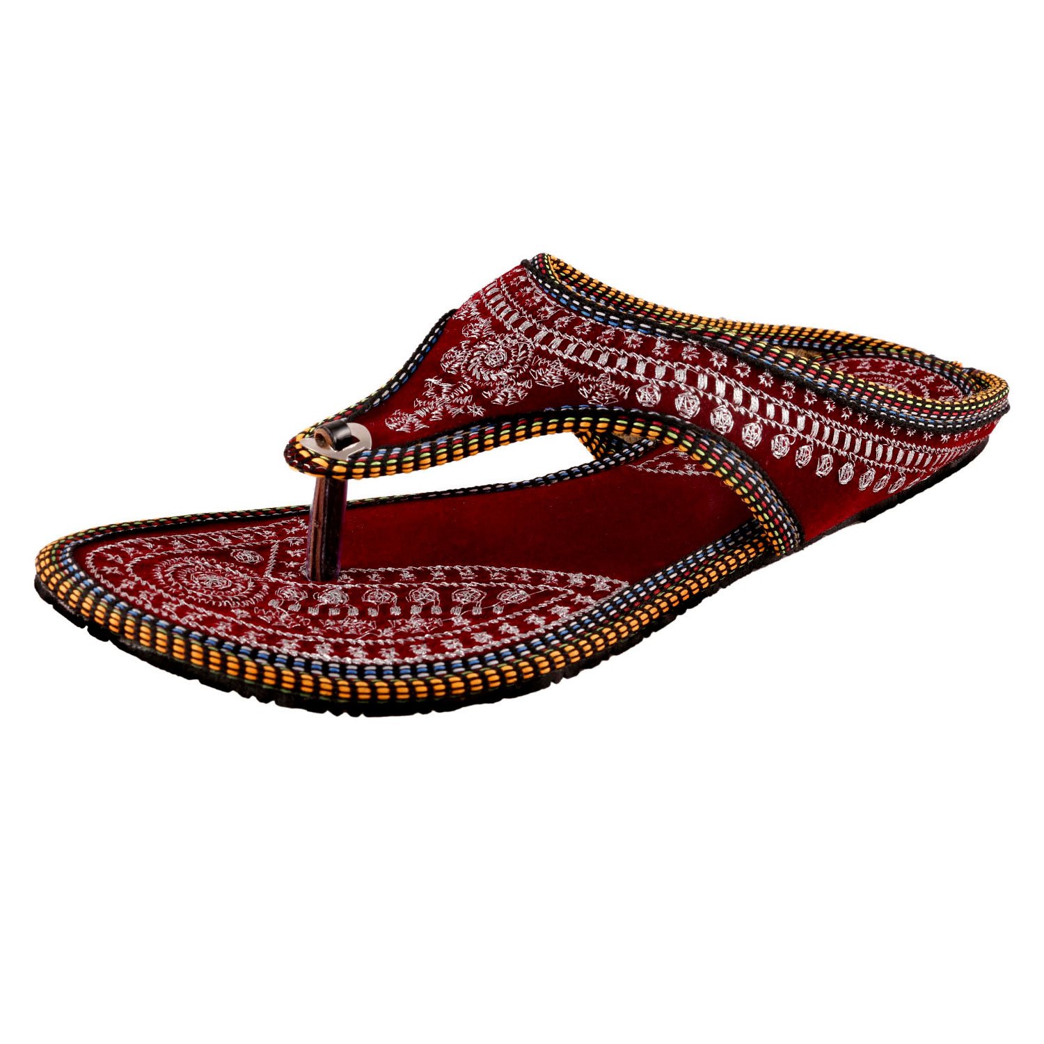 zaiva women and girls synthetic belly and slipper - multicolour (pack of 4)