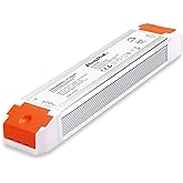 PLUSPOE 24V 120W Dimmable Led Driver, 110V AC to 24V DC Low Voltage Power Supply Dimming Transformer for 24V LED Strip Lights