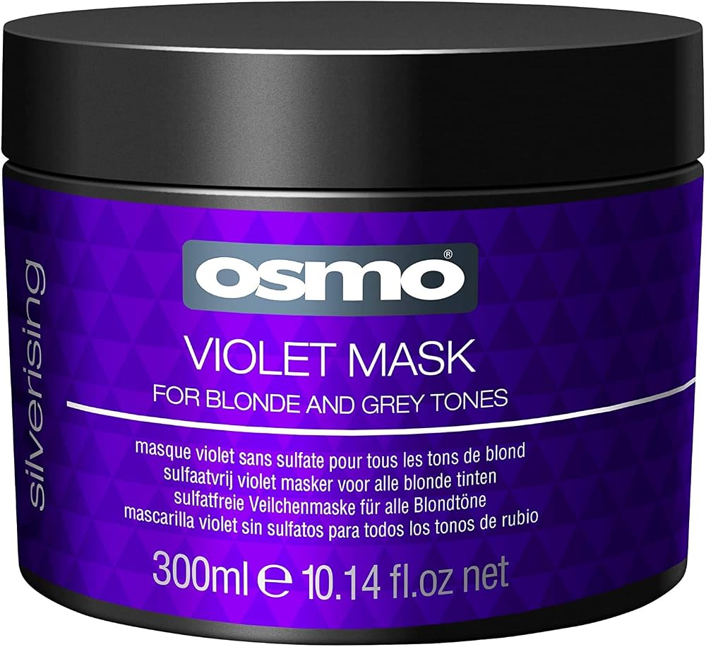 OSMO Silverising Violet Mask 300 ml Sulphate Free Jojoba Oil for Blonde Hair