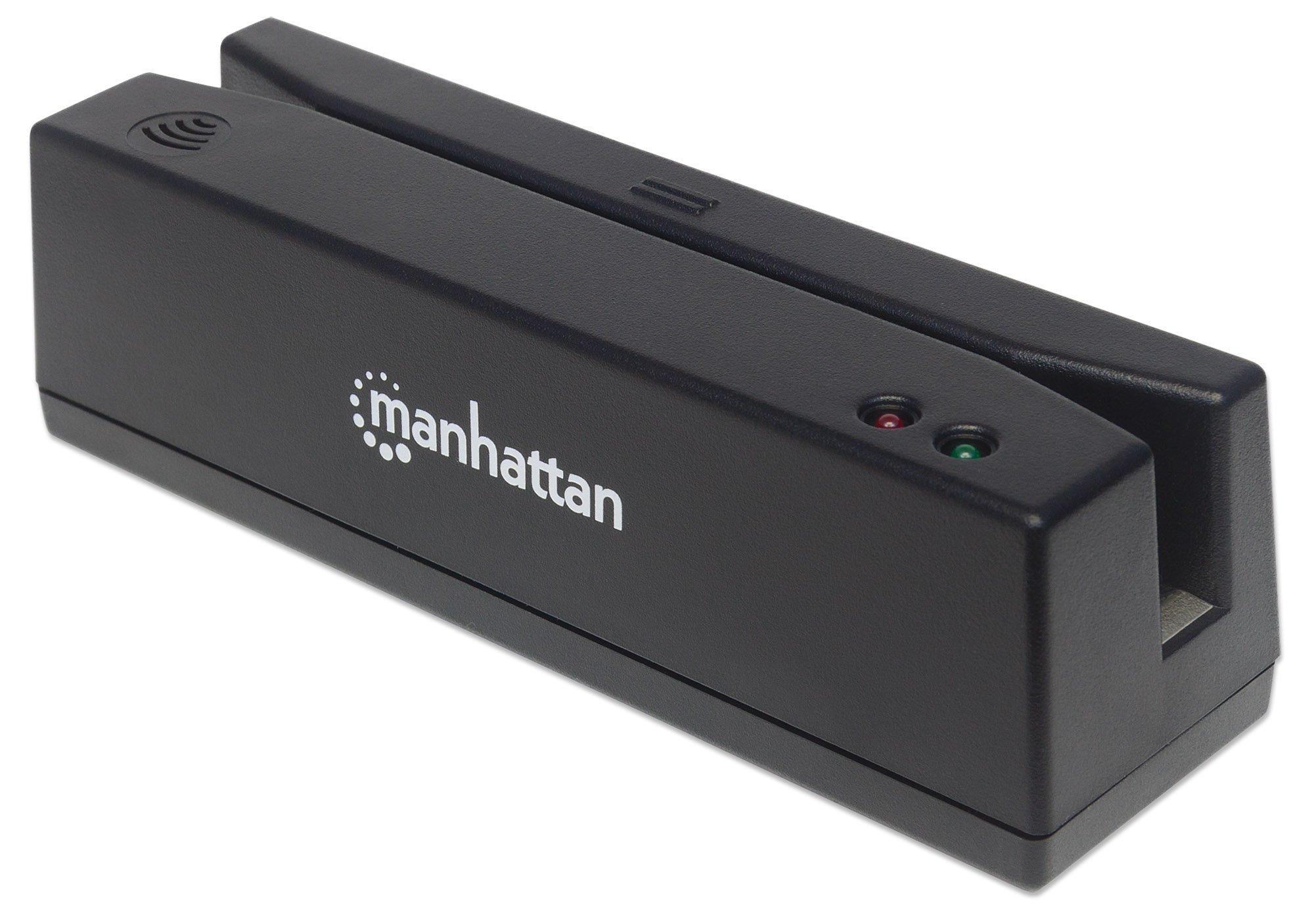 Manhattan 460255 - USB MAGNETIC STRIP CARD READER- - TRIPLE TRACK READER BLACK