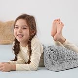 Sivio Weighted Lap Blanket, Weighted Blankets,Soft and Cozy Cooling Heavy Blanket, Calm and Nap, School and Home,2lbs 20 x 30inches, Grey