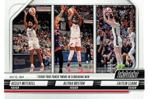 GENERIC Caitlin Clark #147 RC 2024 Panini Instant WNBA Basketball Rookie Card Indiana Fever - With Kelsey Mitchell & Aliyah Boston Limited to 1,849