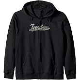 Jordan First Name Camouflage Vintage Inspired Zip Hoodie