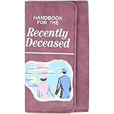 Bioworld Beetlejuice Handbook for The Recently Deceased Womens' Snap Faux Leather Tri-Fold Wallet, Purple, Medium