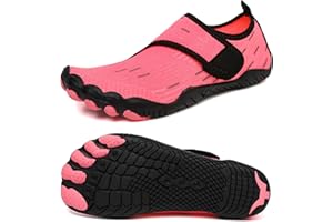 BUWTDAY Water Shoes Mens Womens Quick-Dry Barefoot Swim Beach Pool Shoes Aqua Yoga Socks for Hiking Walking Diving Surf Outdoor Water Sports