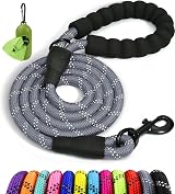 Taglory Rope Dog Lead 1.0 cm 1.5 m Reflective Padded Handle Small Dogs