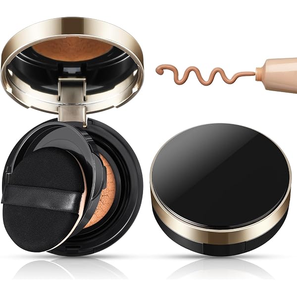 Yueton Leere Make-up-Luftkissenbox – Für Foundation, Concealer, BB-Creme, 7,5×2,2 Cm, Fassungsvermögen 15 G