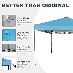 JANCANOPY 12x12 Canopy Replacement Top with Air