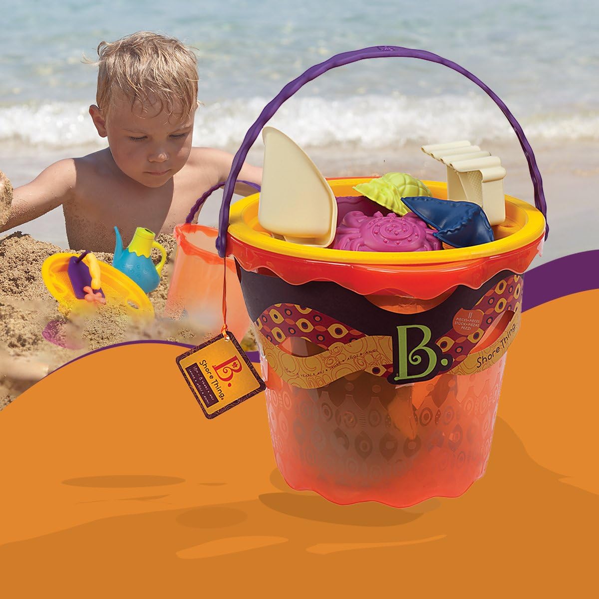 B. Toys by Battat BX1879C1Z Shore Thing – Large Beach Playset, Multicolor - Image 3