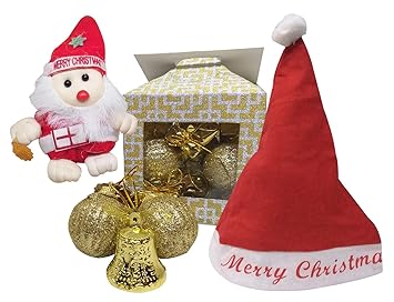 Buy Natali Christmas Decoration Item With Santa Soft Toy