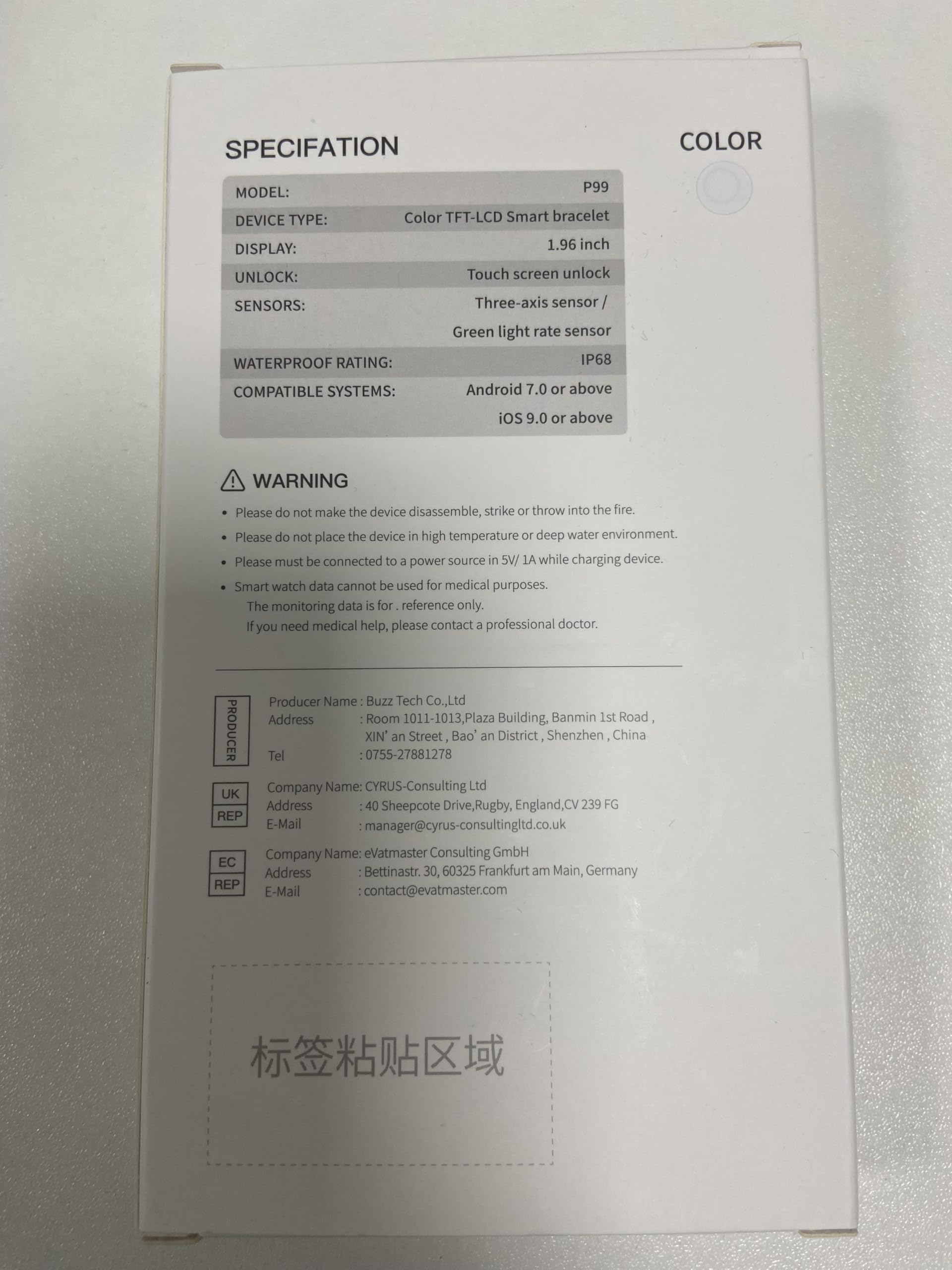 Smart Watch for Men Women Answer/Make Calls, 1.96