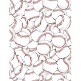 Timeless Treasures Grand Slam Packed Baseballs White, Fabric by the Yard