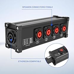 XMSJSIY Speakon Audio Snake Box 8 Core to 2 Core x