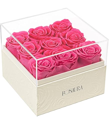 Rosaura Square Preserved Roses Gift Box
