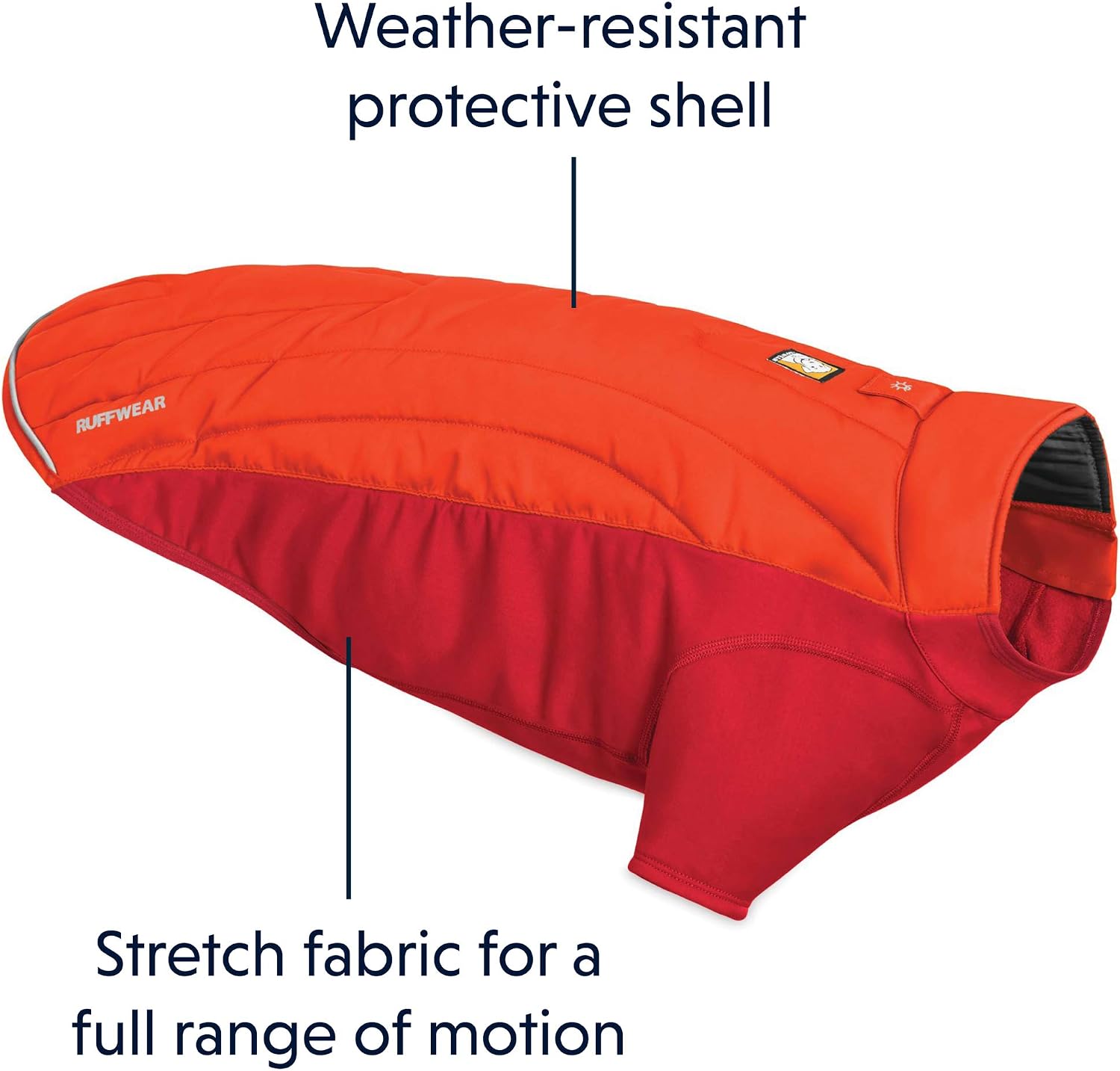 RUFFWEAR - Powder Hound Insulated, Water Resistant Cold Weather Coat for Dogs- Sockeye Red -05701-601S1 XS - Image 4