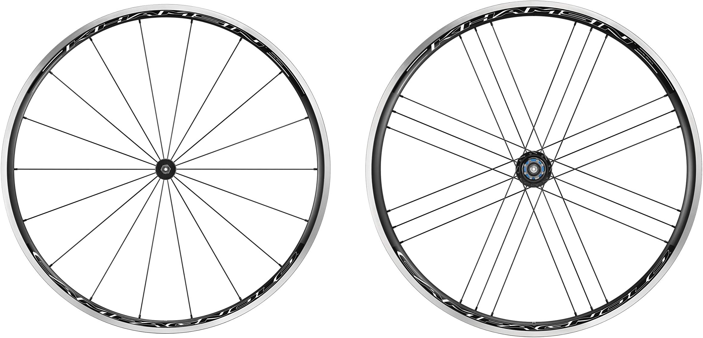 Campagnolo Unisex's Khamsin C17 Clincher Road Wheelset, Black, 700c (Shimano Fitment Freehub Body)