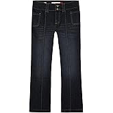 Lucky Brand Girls Mid Rise Flare Stretch Denim Jean, Zipper Fly & Button Closure