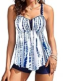 Women's Tankini Bathing Suits 2 Piece Tummy Control