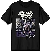 Bioworld Berserk Guts Slick Squad Kanji Men's Black Short Sleeve Tee