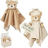 Zelkii Reversible Loveys for Babies, Security Blanket for Babies, Baby Lovey for Girls and Boys for Sleep or Awake.