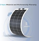 Renogy 100 Watt Flexible 12V Mono Solar Panel ETFE Ultra Thin Lightweight view 7