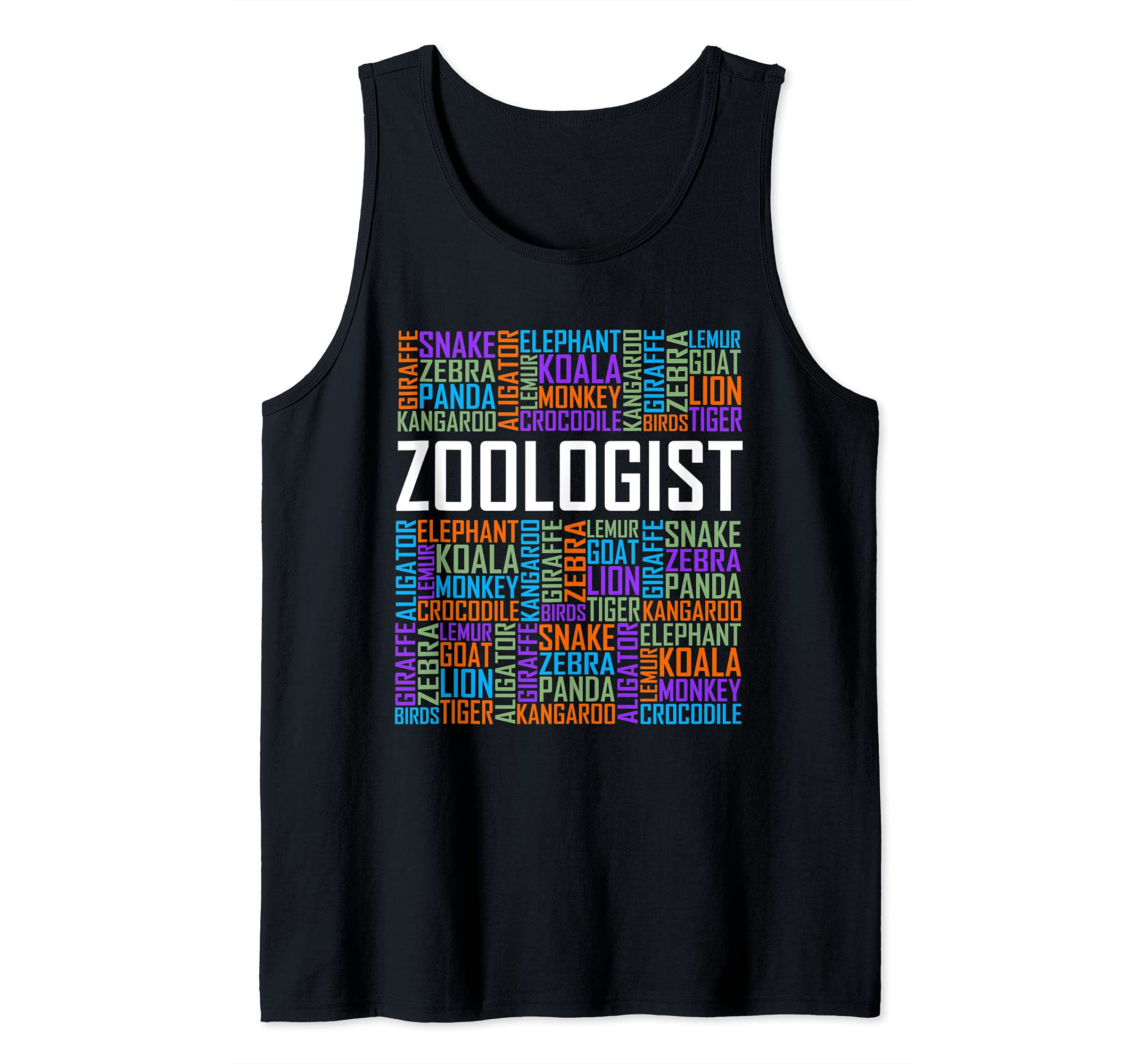 Zoologist Words Zoology Graduate Student Tank Top