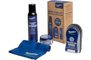 Blundstone Shoe Care Kit for Leather Boots – Includes Renovating Cream, Buffing Cloth, Waterproof Spray and Polishing Pad