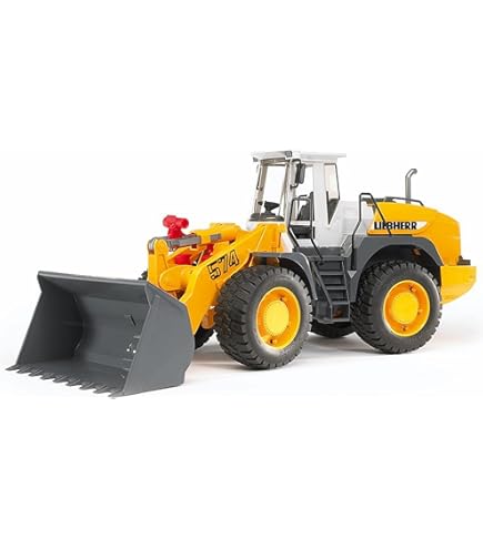 Amazon.com: Bruder 03412 Bruder Wheel Loader Yellow/White : Toys
