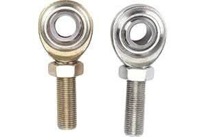 1/2 Heim Joint Snowmobile Tie Od,2pcs Stainless Steel Rod End Heim Joints,Spherical Bearing,1/2inx1/2-20 RH LH Male Thread,Su