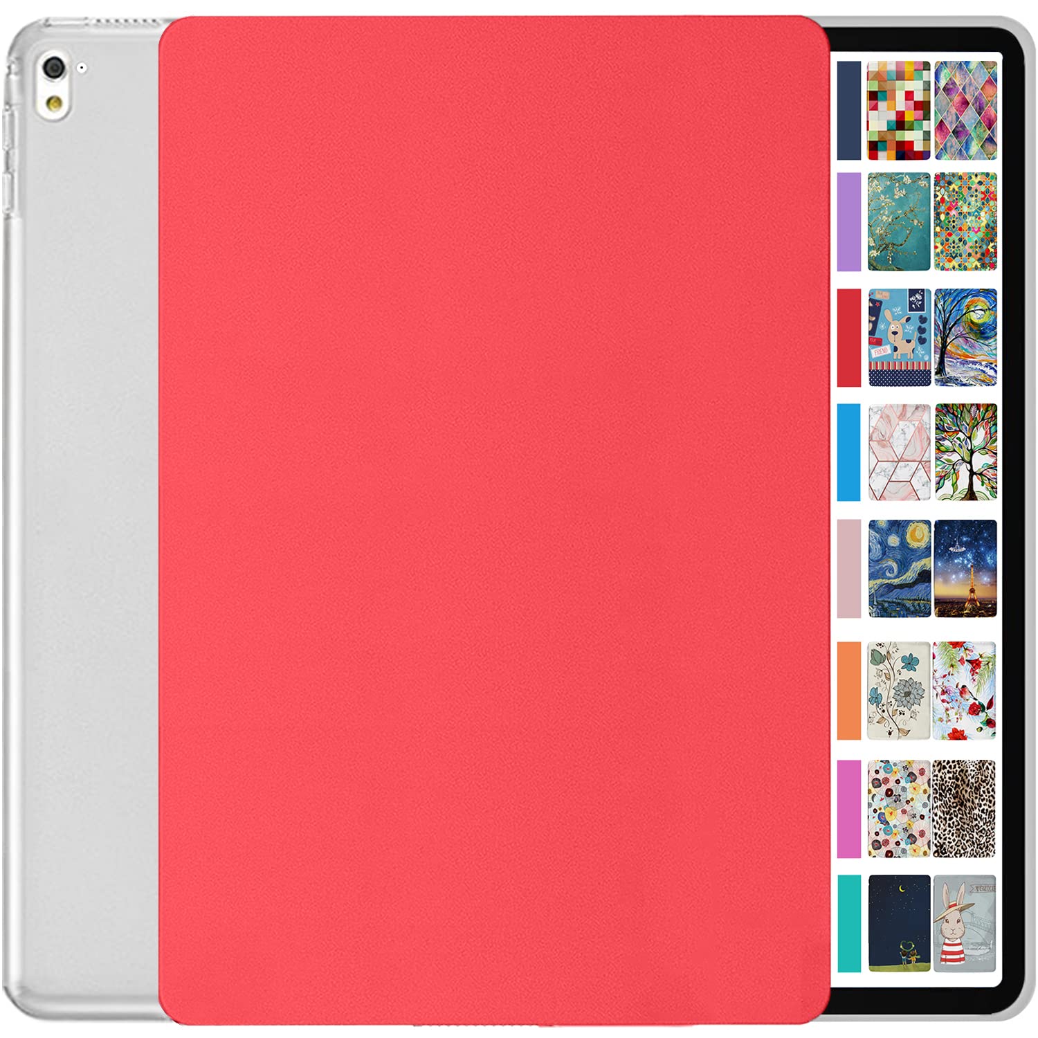 DuraSafe Cases for iPad Pro 9.7 inch 2016 Case A1673 MLMP2B/A MM172B/A MLMN2B/A MLMQ2B/A A1674 A1675 MLMW2B/A MLMX2B/A MM192B/A MLMV2B/A MLMY2B/A MLN12B/A MLPX2B/A MLPY2B/A - Red