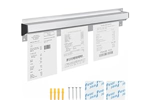 Cjgyz Order Ticket Holder for Restaurant | 48" Wall Mounted Aluminum Check Rack | Durable Metal Ticket Rail for Kitchen & Service Counte