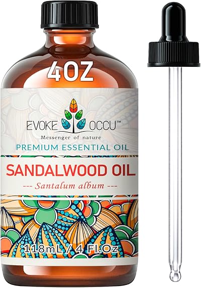 EVOKE OCCU Sandalwood Essential Oil 118ml Amber Glass Dropper