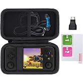 Khanka Hard Carrying Case for RG35XX H Retro Handheld Game Console | EVA Hard Shell, Mesh Pocket Accessory Storage, Travel-Ready Portable Storage, Easy Carry Handle, Protective Case Only