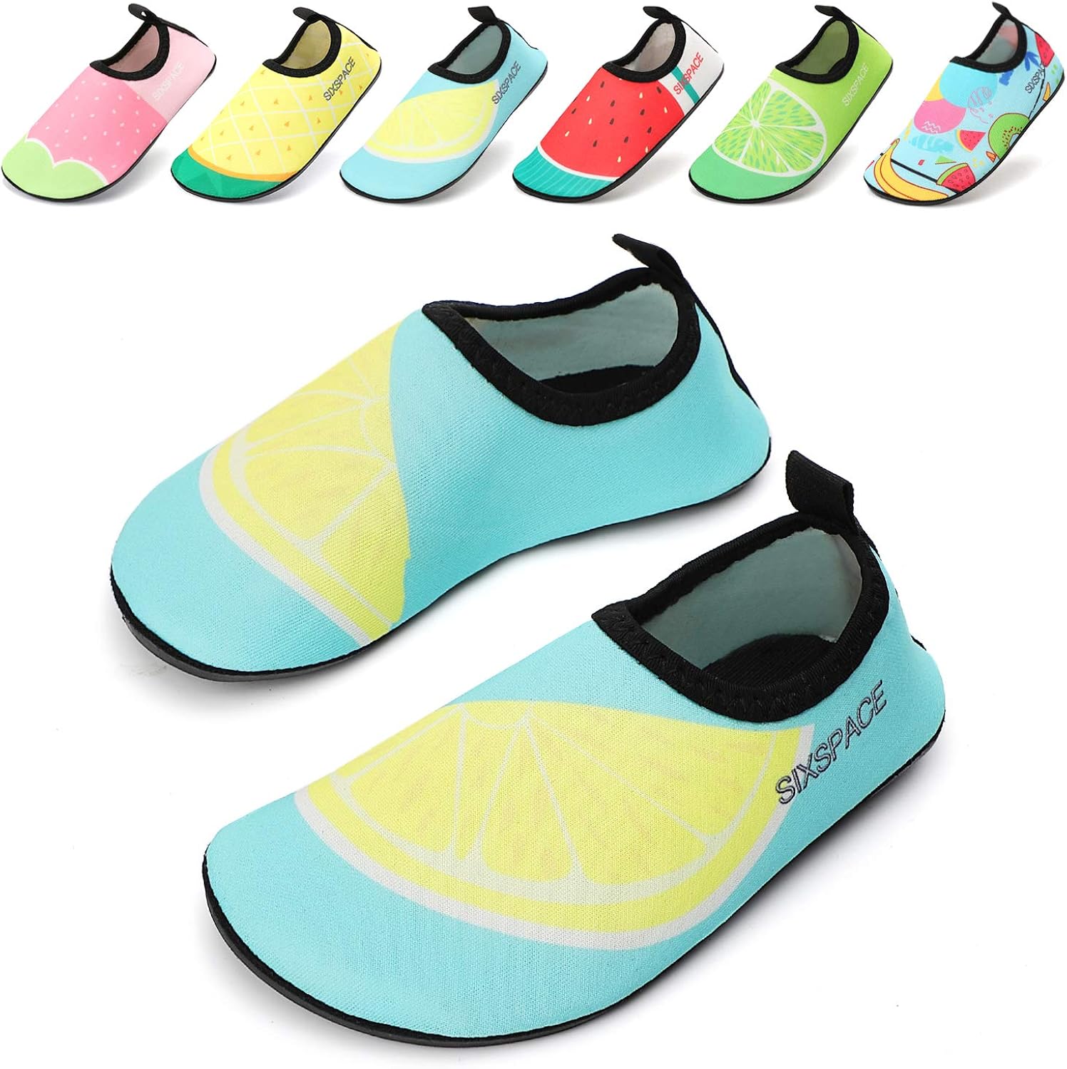 Amazon Sixspace マリンシューズ キッズ ウォーターシューズ 子供用 水陸両用 軽量 速乾 アクアシューズ ベビーシューズ ファーストシューズ 携帯便利 シューズ バッグ
