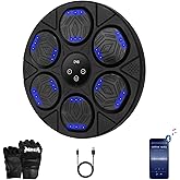 Music Boxing Machine, Bluetooth Boxing Traineing Machine with Boxing Gloves, Smart Wall Mounted Punching Bag for Kids Adult, Boxing Workout Equipment Target for Home, Gym, Office